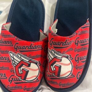 Kids Cleveland Guardians Slippers - Red and Blue